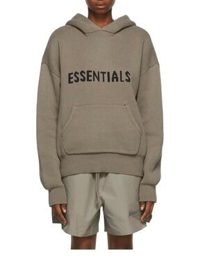 Fear of God Essentials Premium Knit Hoodie (Taupe)